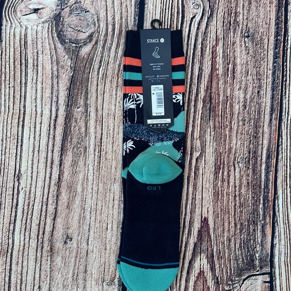 Stance Tropical Blue and Black Socks - Picture 3 of 4